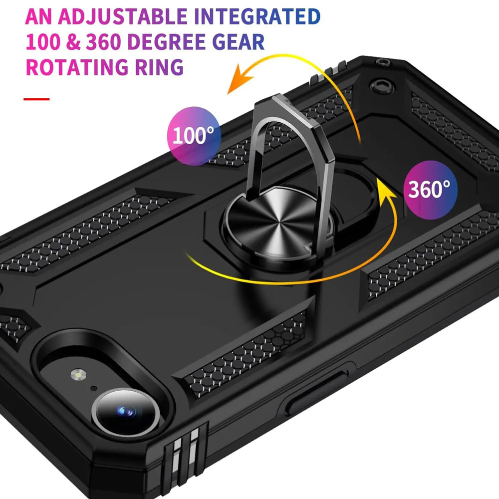 Härte getestete, stoßdämpfende Handyhülle für Apple iPhone 16e in Schwarz