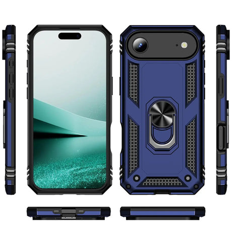 Härte getestete, stoßdämpfende Handyhülle für iPhone 17 Air in Blau