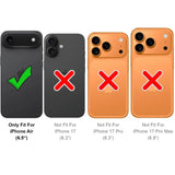 Härte getestete, stoßdämpfende Handyhülle für iPhone 17 Air in Blau