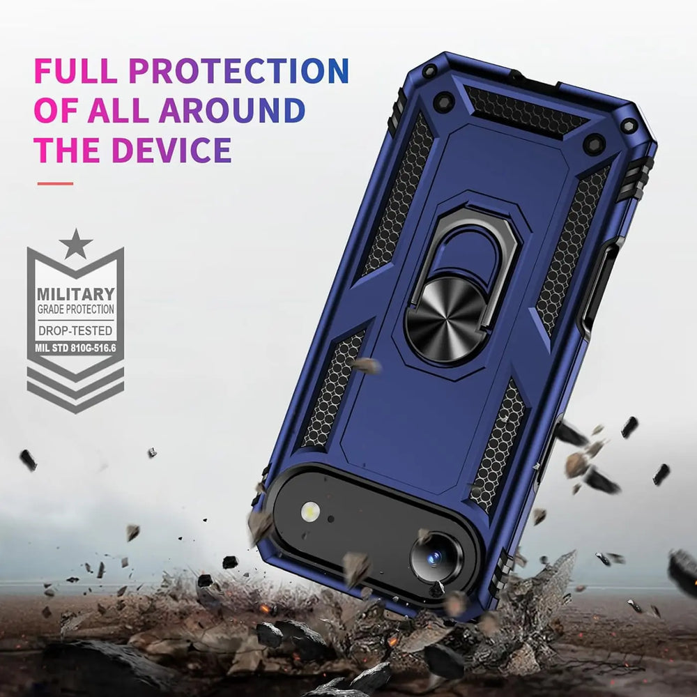 Härte getestete, stoßdämpfende Handyhülle für iPhone 17 Air in Blau