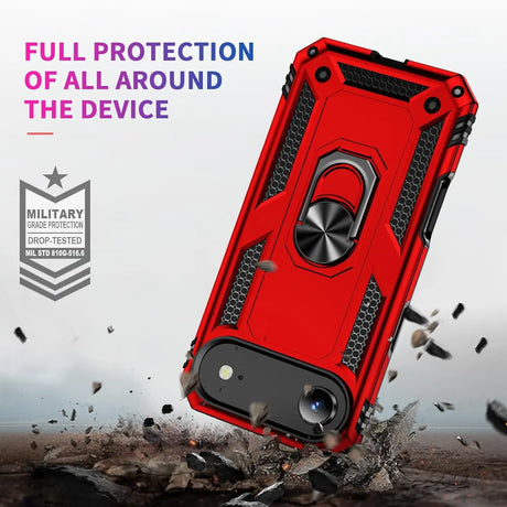 Härte getestete, stoßdämpfende Handyhülle für iPhone 17 Air in Rot