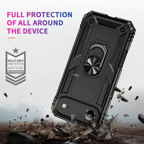 Härte getestete, stoßdämpfende Handyhülle für iPhone 17 Air in Schwarz