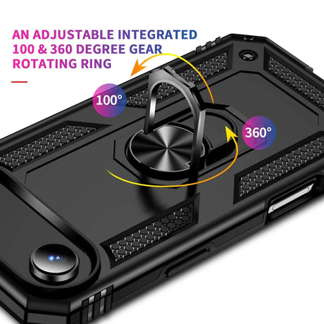 Härte getestete, stoßdämpfende Handyhülle für iPhone 17 Air in Schwarz