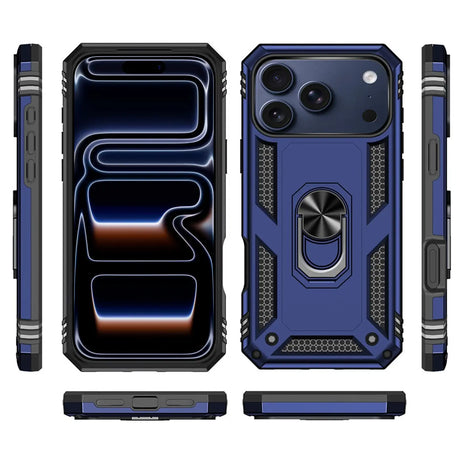 Härte getestete, stoßdämpfende Handyhülle für iPhone 17 Pro in Blau