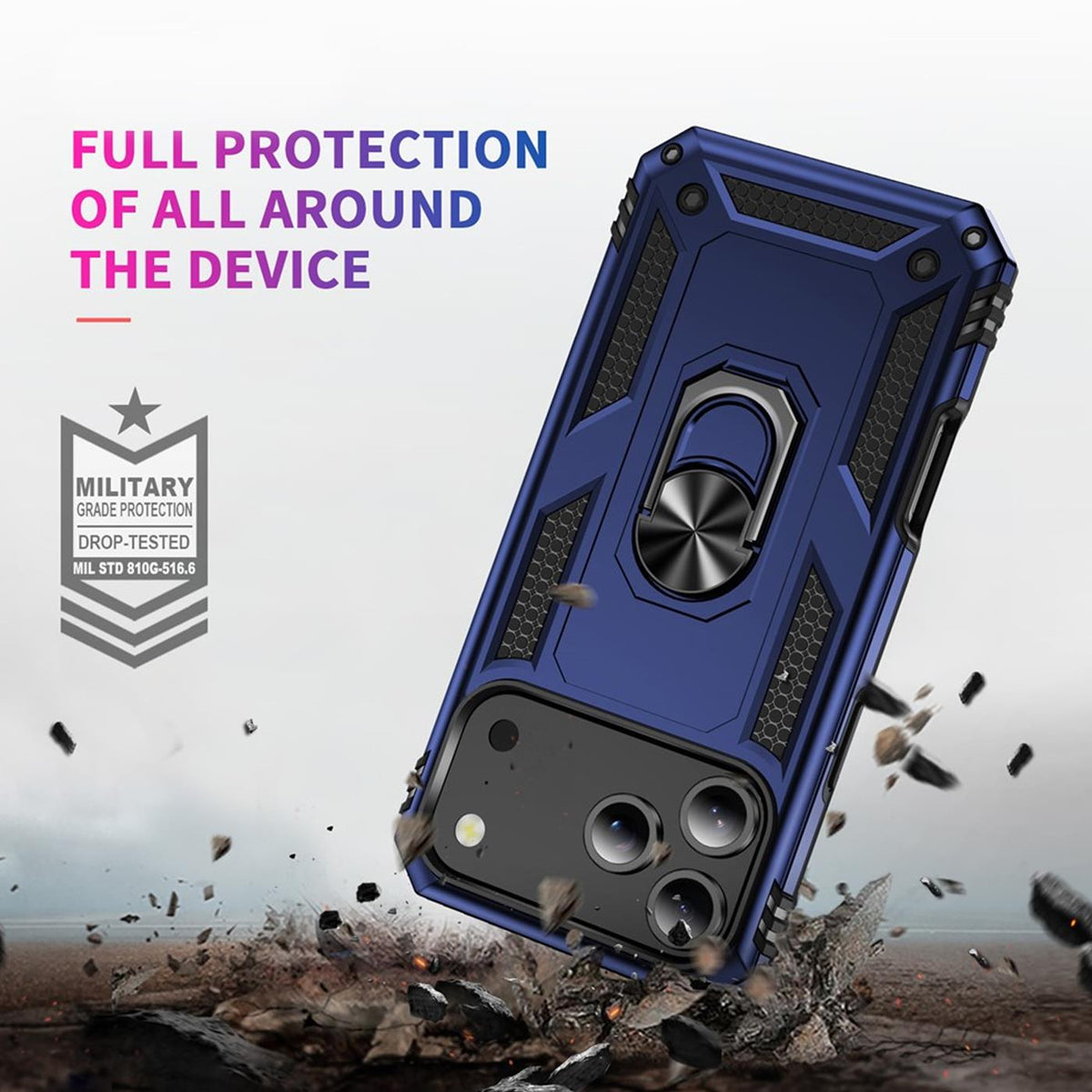 iPhone 18 Pro - Military Hülle mit Ringhalter
