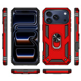 Härte getestete, stoßdämpfende Handyhülle für iPhone 17 Pro Max in Rot