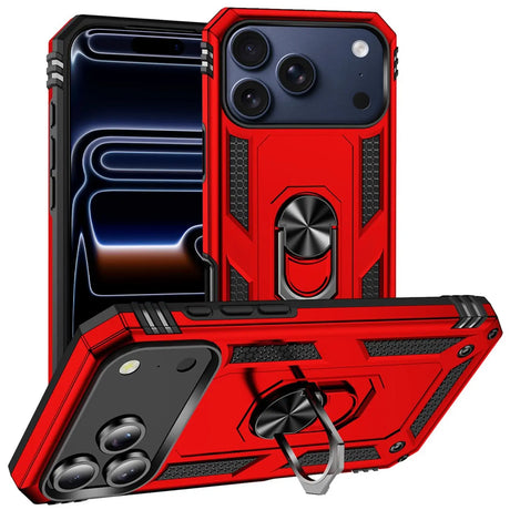 Härte getestete, stoßdämpfende Handyhülle für iPhone 17 Pro in Rot