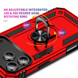 Härte getestete, stoßdämpfende Handyhülle für iPhone 17 Pro in Rot