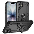 Härte getestete, stoßdämpfende Handyhülle für iPhone 17 in Schwarz