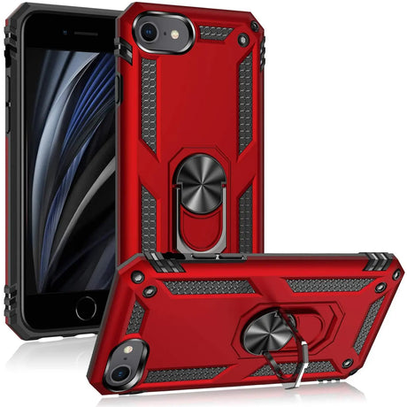 Härte getestete, stoßdämpfende Handyhülle für iPhone 7 / 8 / SE 2 / SE 3 in Rot