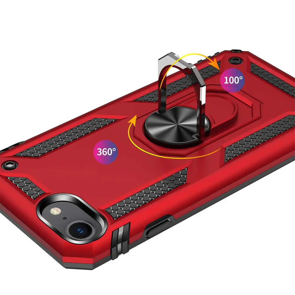 Härte getestete, stoßdämpfende Handyhülle für iPhone 7 / 8 / SE 2 / SE 3 in Rot