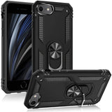 Härte getestete, stoßdämpfende Handyhülle für iPhone 7 / 8 / SE 2 / SE 3 in Schwarz