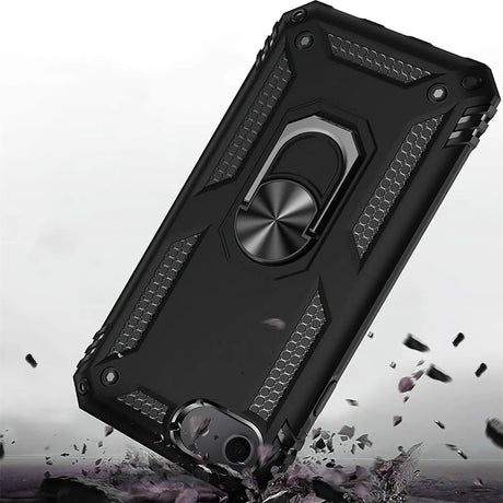 Härte getestete, stoßdämpfende Handyhülle für iPhone 7 / 8 / SE 2 / SE 3 in Schwarz