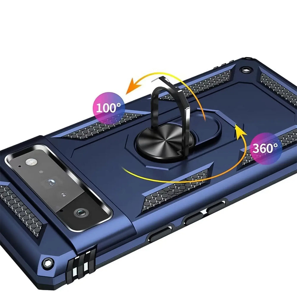 Härte getestete, stoßdämpfende Handyhülle für Google Pixel 6 Pro in Blau