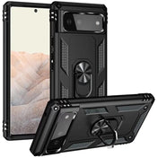 Härte getestete, stoßdämpfende Handyhülle für Google Pixel 6 in Schwarz