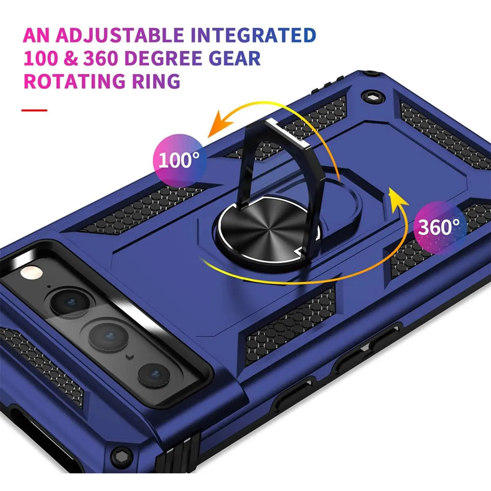 Härte getestete, stoßdämpfende Handyhülle für Google Pixel 7 Pro in Blau