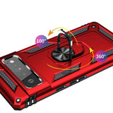 Härte getestete, stoßdämpfende Handyhülle für Google Pixel 7a in Rot