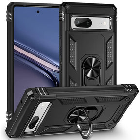 Härte getestete, stoßdämpfende Handyhülle für Google Pixel 7a in Schwarz