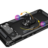 Härte getestete, stoßdämpfende Handyhülle für Google Pixel 7a in Schwarz