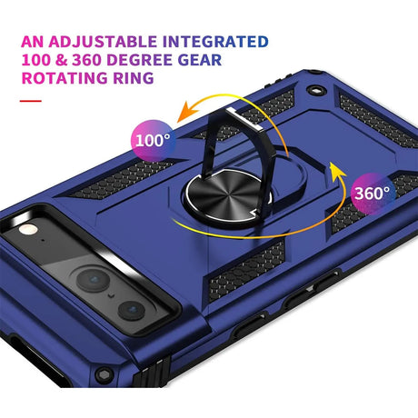 Härte getestete, stoßdämpfende Handyhülle für Google Pixel 8 in Blau