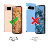 Härte getestete, stoßdämpfende Handyhülle für Google Pixel 8 in Rot