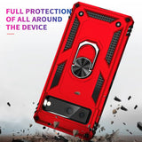 Härte getestete, stoßdämpfende Handyhülle für Google Pixel 8 in Rot