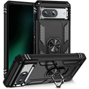 Härte getestete, stoßdämpfende Handyhülle für Google Pixel 8 in Schwarz