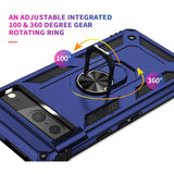 Härte getestete, stoßdämpfende Handyhülle für Google Pixel 8a in Blau