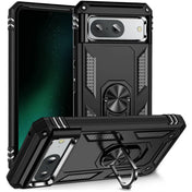 Härte getestete, stoßdämpfende Handyhülle für Google Pixel 8a in Schwarz