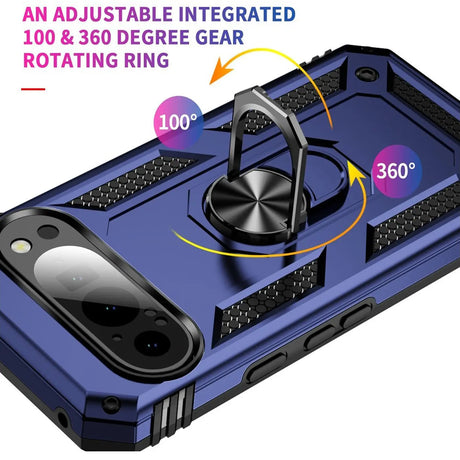 Härte getestete, stoßdämpfende Handyhülle für Google Pixel 9 in Blau