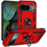 Härte getestete, stoßdämpfende Handyhülle für Google Pixel 9 in Rot