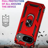 Härte getestete, stoßdämpfende Handyhülle für Google Pixel 9 in Rot