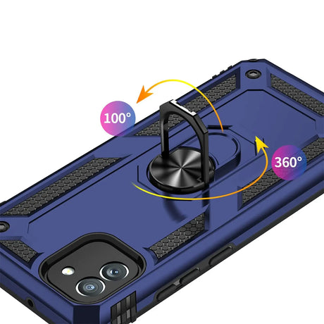Härte getestete, stoßdämpfende Handyhülle für Samsung Galaxy A03 in Blau