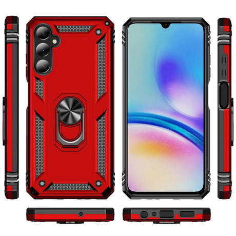 Härte getestete, stoßdämpfende Handyhülle für Samsung Galaxy A05s in Rot