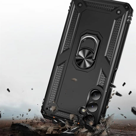 Härte getestete, stoßdämpfende Handyhülle für Samsung Galaxy A05s in Schwarz