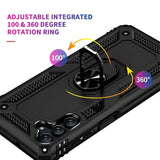 Härte getestete, stoßdämpfende Handyhülle für Samsung Galaxy A13 5G / A04s in Schwarz