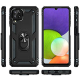 Härte getestete, stoßdämpfende Handyhülle für Samsung Galaxy A22 4G / M32 / M22 in Schwarz