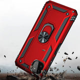 Härte getestete, stoßdämpfende Handyhülle für Samsung Galaxy A22 5G in Rot