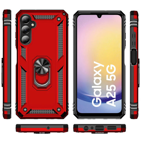 Härte getestete, stoßdämpfende Handyhülle für Samsung Galaxy A25 5G in Rot