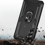 Härte getestete, stoßdämpfende Handyhülle für Samsung Galaxy A25 5G in Schwarz