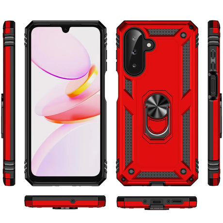 Härte getestete, stoßdämpfende Handyhülle für Samsung Galaxy A26 5G in Rot