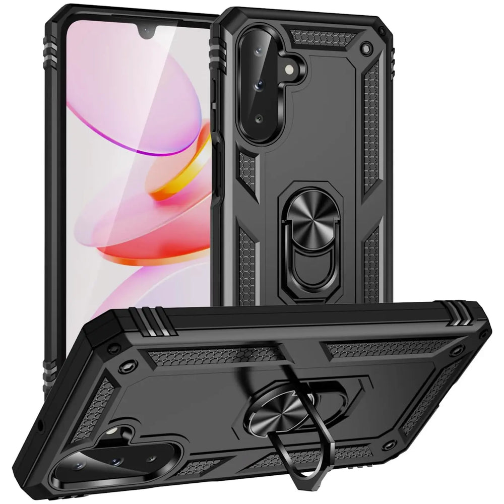 Härte getestete, stoßdämpfende Handyhülle für Samsung Galaxy A26 5G in Schwarz