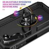 Härte getestete, stoßdämpfende Handyhülle für Samsung Galaxy A26 5G in Schwarz