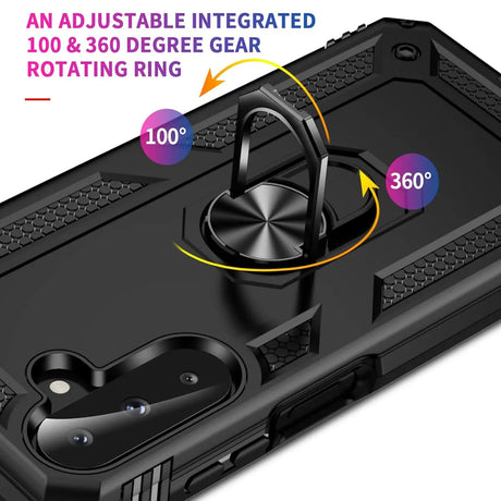 Härte getestete, stoßdämpfende Handyhülle für Samsung Galaxy A26 5G in Schwarz