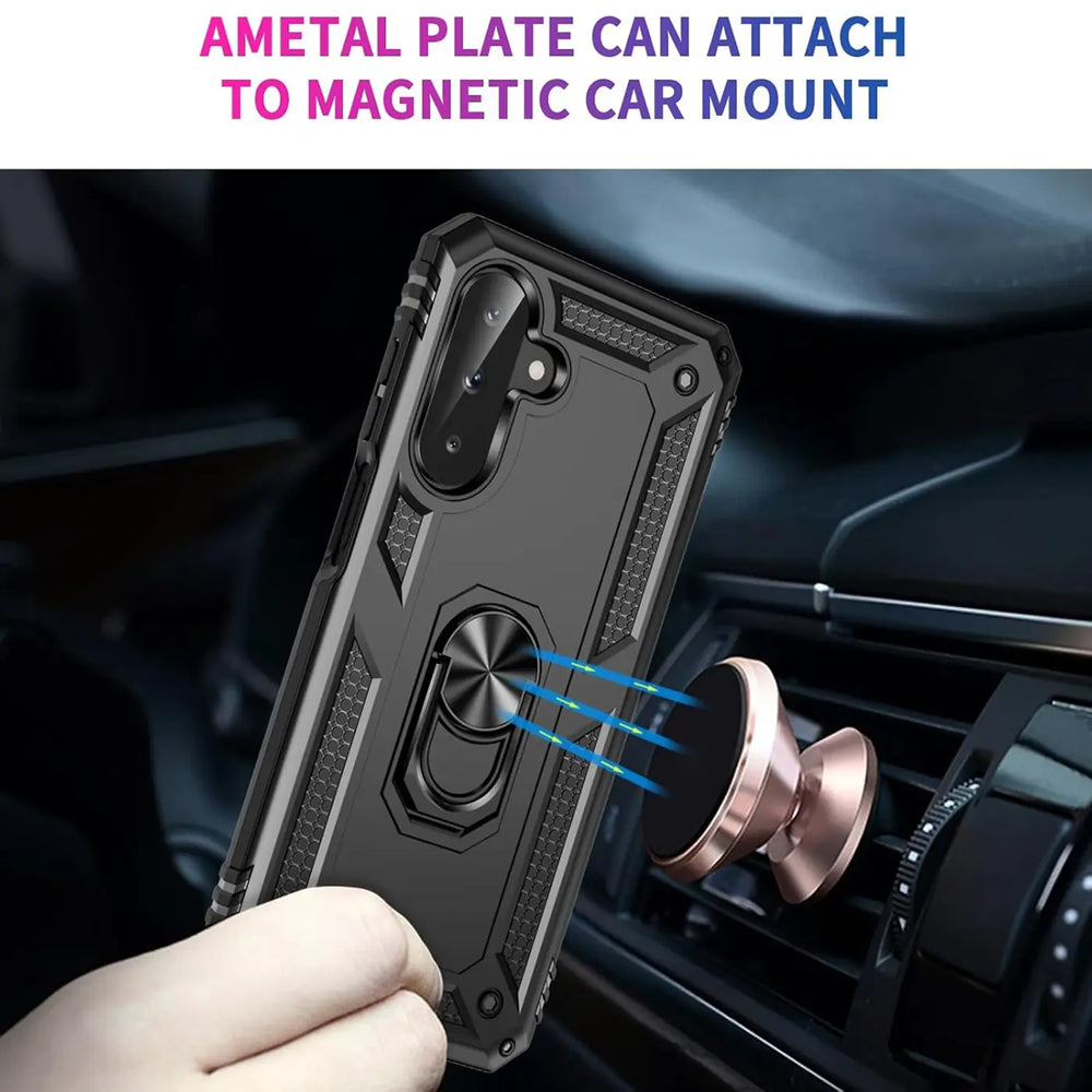 Härte getestete, stoßdämpfende Handyhülle für Samsung Galaxy A26 5G in Schwarz