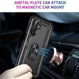 Härte getestete, stoßdämpfende Handyhülle für Samsung Galaxy A26 5G in Schwarz