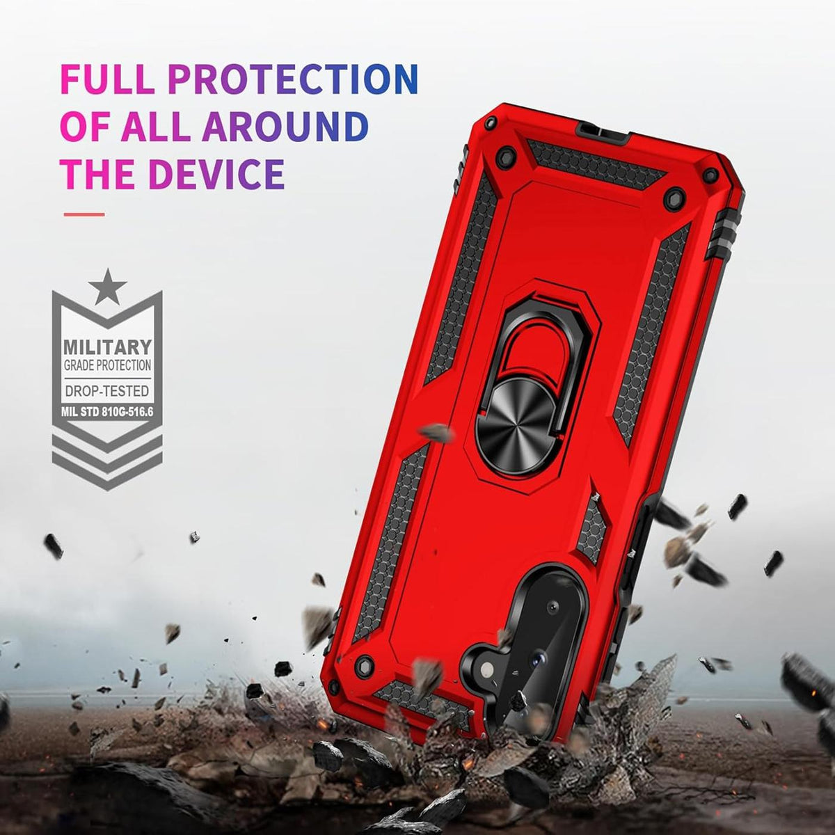 Samsung Galaxy A27 5G - Military Hülle mit Ringhalter