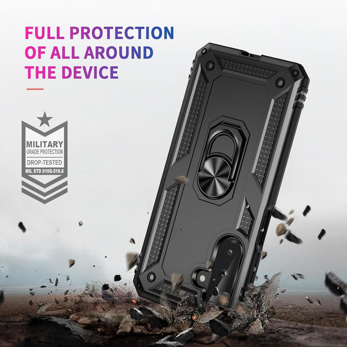 Samsung Galaxy A27 5G - Military Hülle mit Ringhalter