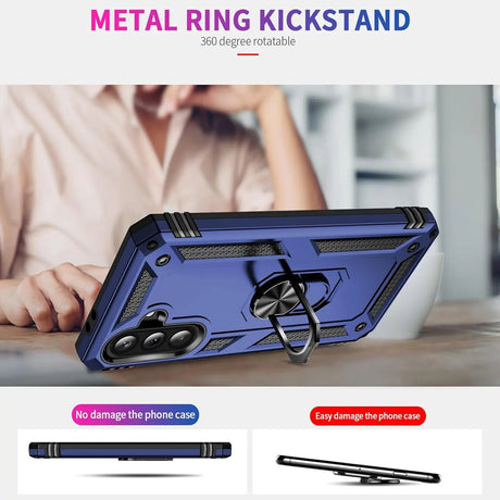 Härte getestete, stoßdämpfende Handyhülle für Samsung Galaxy A36 5G in Blau