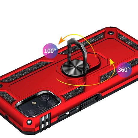 Härte getestete, stoßdämpfende Handyhülle für Samsung Galaxy A51 in Rot